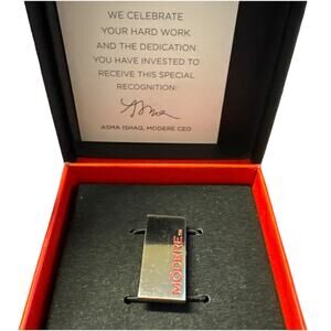 Modere Silver Plated Money Clip Congratulations Senior Team Leader, New In Box